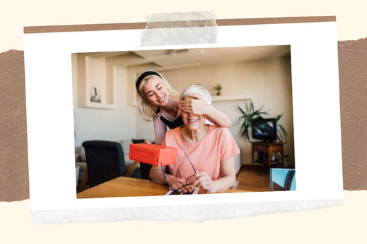 Woman Opening Mother’s Day Hamper