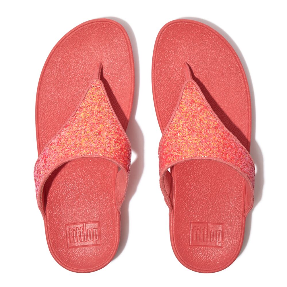 FitFlop Lulu Glitter Flit Flops Shuropody Toe Thongs Post Sandals