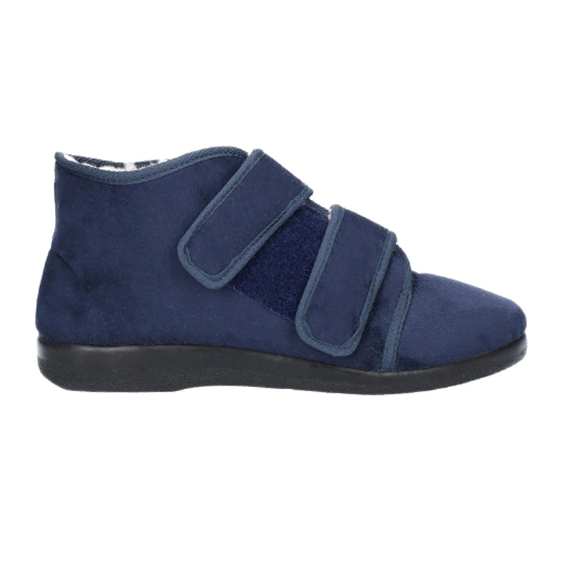 Torbay Velvet Finish Unisex Slipper Boot GBS Med Shuropody