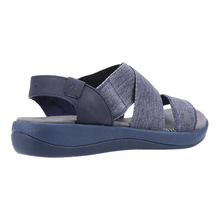 Load image into Gallery viewer, Sophia Standard to Wide Fit Women&#39;s Elasticated Cross Strap Flat Sport Style Sandal
