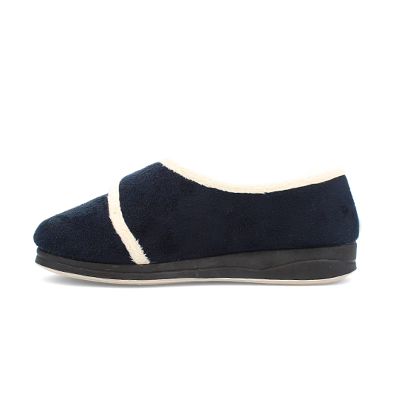 Charlotte Extra Wide Fit Women's Lined Velour Slipper