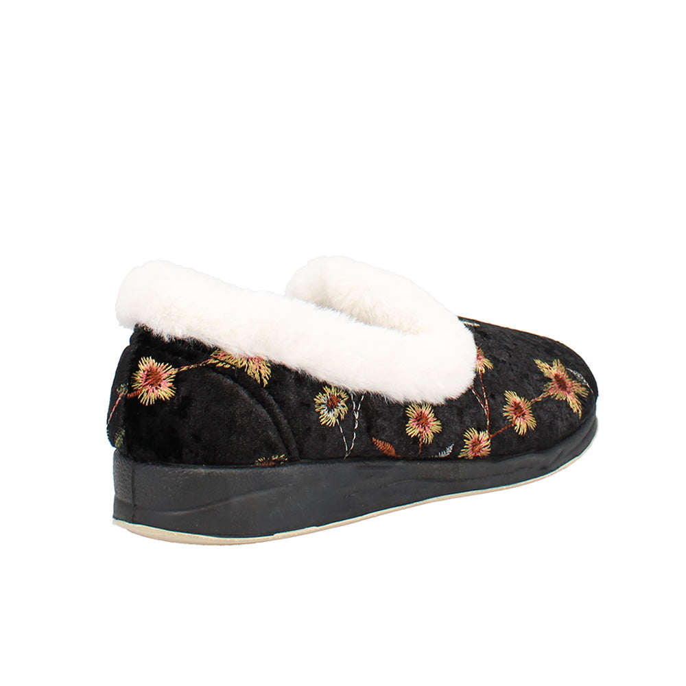 Clarice Wide Fit Women's Slip On Slipper