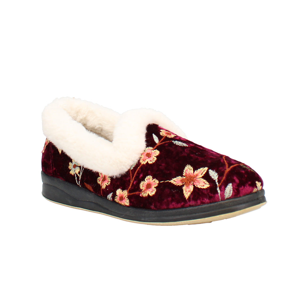 Clarice Wide Fit Women's Slip On Slipper