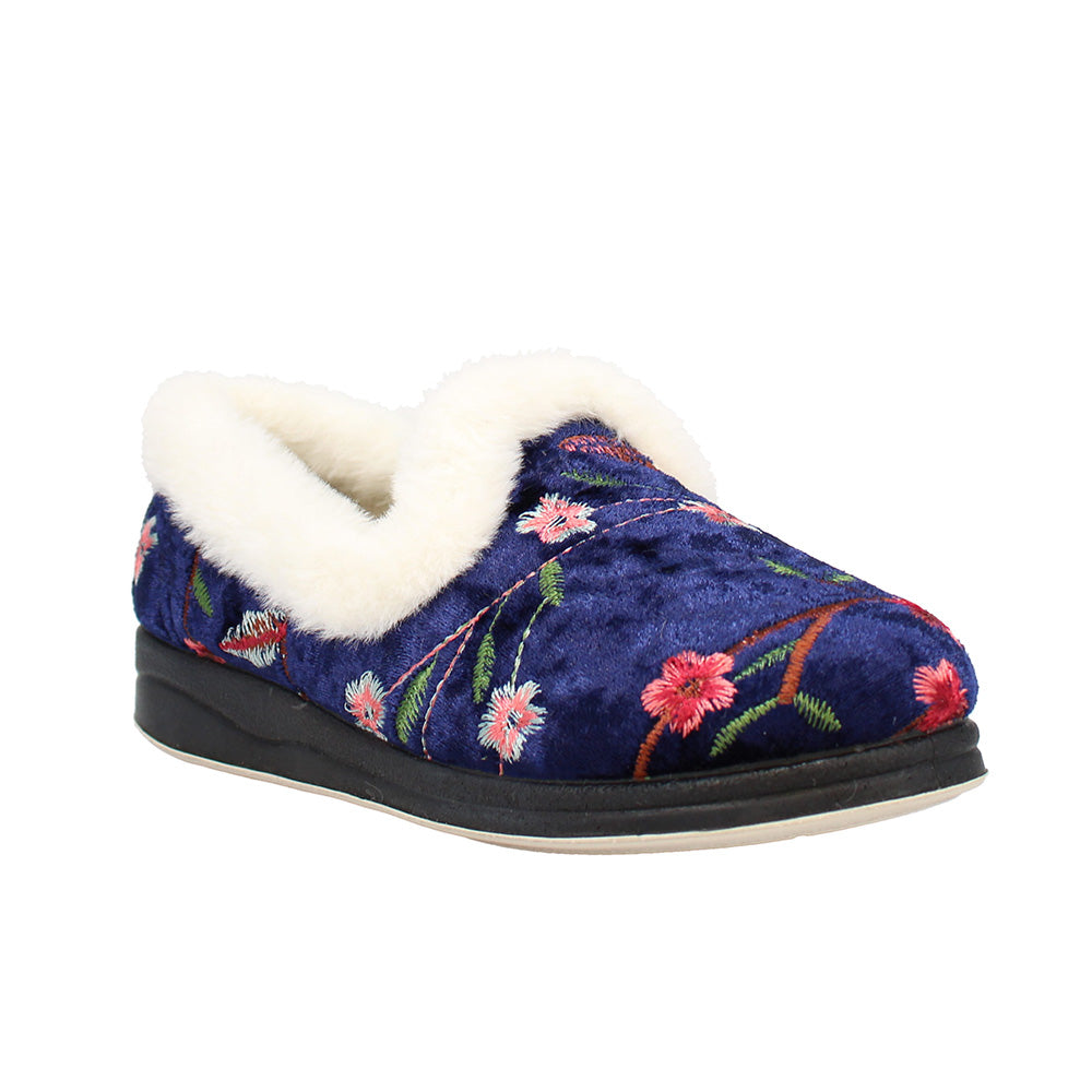 Clarice Wide Fit Women's Slip On Slipper