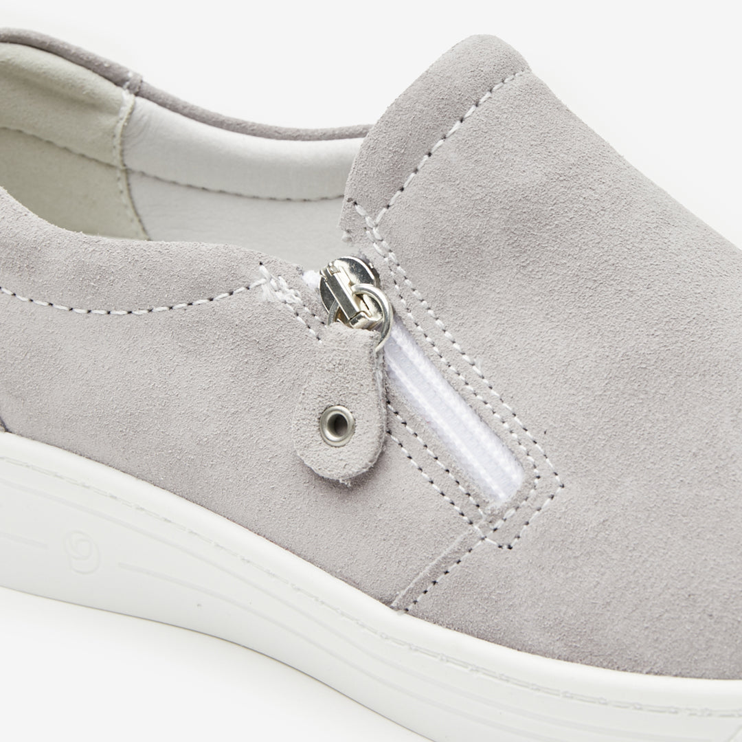 Halo Wide Fit Women's Leather Slip On Flat Shoe