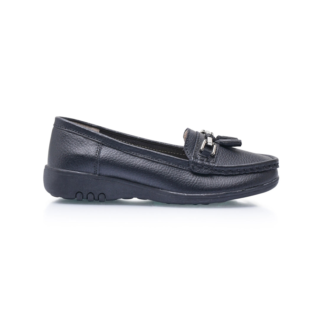 Cruise Wide Fit Women's Leather Flat Slip On Loafer