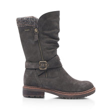 Load image into Gallery viewer, Shauna Mid Calf Wide Fit Boot with Sweater and strap detail
