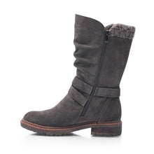Load image into Gallery viewer, Shauna Mid Calf Wide Fit Boot with Sweater and strap detail
