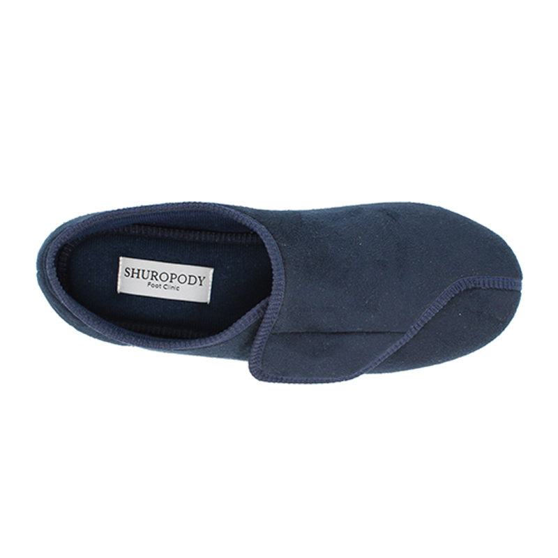 Chris Extra Wide Fit Men's Lined Velcro Fastening Slipper