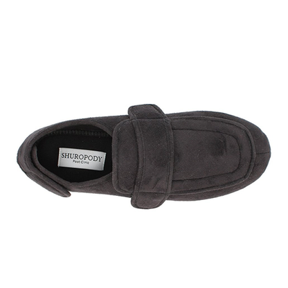 Edison Extra Wide Fit Men's Dual Velcro Strap Fastening Soft Touch Warm Lined Slipper