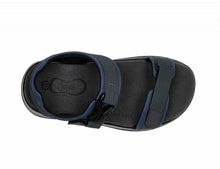 Load image into Gallery viewer, Capri III Standard Fit Men&#39;s Double Adjustable Velcro Strap Nubuck Leather &amp; Textile Flat Sandal
