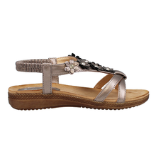 Load image into Gallery viewer, Naples Standard Fit Women&#39;s Floral Detail Strappy Sandal
