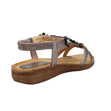 Load image into Gallery viewer, Naples Standard Fit Women&#39;s Floral Detail Strappy Sandal
