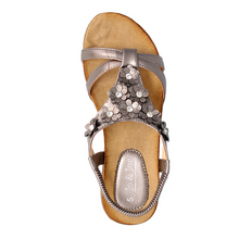 Load image into Gallery viewer, Naples Standard Fit Women&#39;s Floral Detail Strappy Sandal
