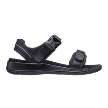 Load image into Gallery viewer, Capri III Standard Fit Men&#39;s Double Adjustable Velcro Strap Nubuck Leather &amp; Textile Flat Sandal
