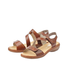 Load image into Gallery viewer, Raby Standard Fit Women&#39;s Double Velcro Adjustable Fastening Strappy Sandal
