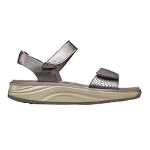 Load image into Gallery viewer, Flores Wide Fit Women&#39;s Double Velcro Strap Fastening Leather Sandal

