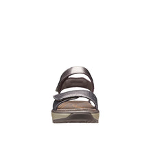 Load image into Gallery viewer, Flores Wide Fit Women&#39;s Double Velcro Strap Fastening Leather Sandal
