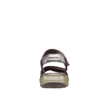 Load image into Gallery viewer, Flores Wide Fit Women&#39;s Double Velcro Strap Fastening Leather Sandal
