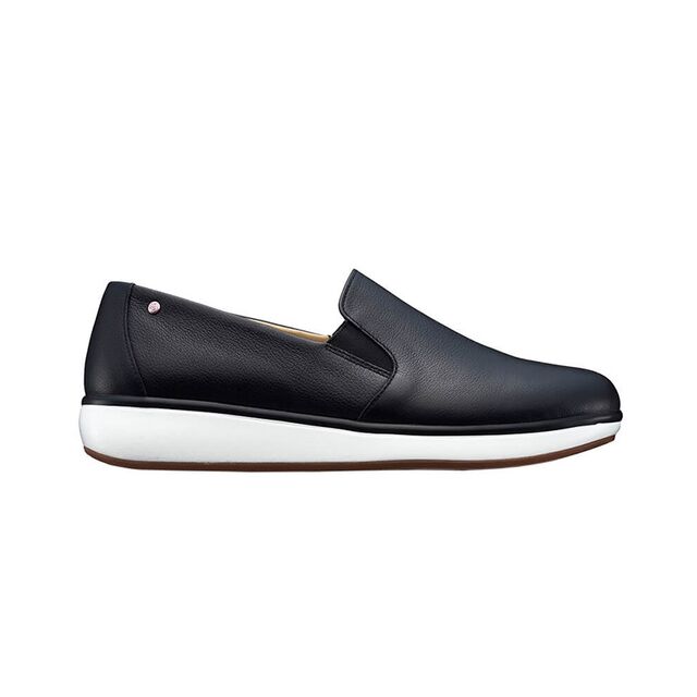 Clara Standard Fit Women's Nubuck & Full Grain Leather Easy Slip On Shoe