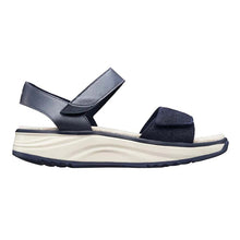 Load image into Gallery viewer, Flores Wide Fit Women&#39;s Double Velcro Strap Fastening Leather Sandal
