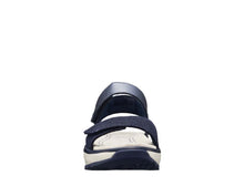 Load image into Gallery viewer, Flores Wide Fit Women&#39;s Double Velcro Strap Fastening Leather Sandal
