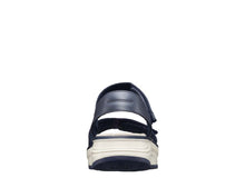 Load image into Gallery viewer, Flores Wide Fit Women&#39;s Double Velcro Strap Fastening Leather Sandal

