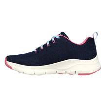 Load image into Gallery viewer, Arch Fit Wave Wide Fit Womens Textile Lace Up Sports Shoe
