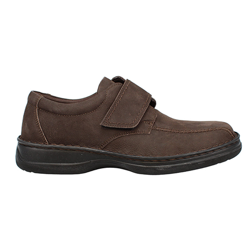 Archie II Extra Wide Fit Men's Nubuck Leather Velcro Strap Fastening Casual Shoe