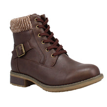 Load image into Gallery viewer, Ariel Standard Fit Women&#39;s Synthetic Lace Up Ankle Boot
