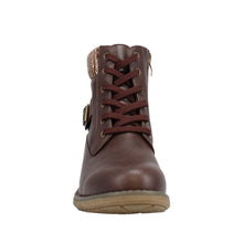 Load image into Gallery viewer, Ariel Standard Fit Women&#39;s Synthetic Lace Up Ankle Boot
