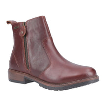Load image into Gallery viewer, Ashwicke Standard Fit Women&#39;s Leather Waterproof 2 Zip Fastening Ankle Boot
