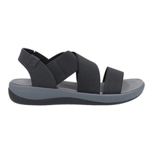 Load image into Gallery viewer, Sophia Standard to Wide Fit Women&#39;s Elasticated Cross Strap Flat Sport Style Sandal
