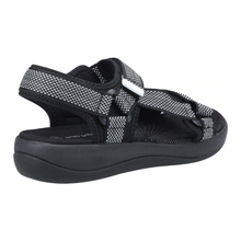 Load image into Gallery viewer, Sara Wide Fit Women&#39;s Velcro Adjustable Strap Textile Sport Style Sandal
