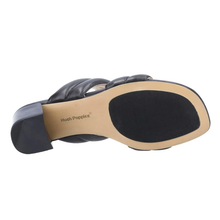 Load image into Gallery viewer, Leila Standard Fit Women&#39;s Double Bar Leather Slip On Block Heel Mule
