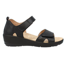 Load image into Gallery viewer, Viv Standard Fit Women&#39;s Dual Velcro Strap Fastening Mid Wedge Sandal
