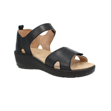 Load image into Gallery viewer, Viv Standard Fit Women&#39;s Dual Velcro Strap Fastening Mid Wedge Sandal

