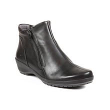 Load image into Gallery viewer, Quinn - Wide Fit Women&#39;s Leather Twin Zip Fastening Ankle Boot

