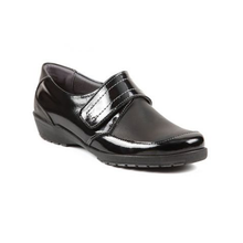Load image into Gallery viewer, Jenny - Wide Fit Women&#39;s Leather Velcro Fastening Shoe
