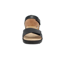 Load image into Gallery viewer, Viv Standard Fit Women&#39;s Dual Velcro Strap Fastening Mid Wedge Sandal
