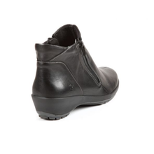 Load image into Gallery viewer, Quinn - Wide Fit Women&#39;s Leather Twin Zip Fastening Ankle Boot
