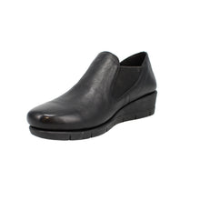 Load image into Gallery viewer, Mimi Standard Fit Women&#39;s Easy Slip On Mid Wedge Leather Shoe
