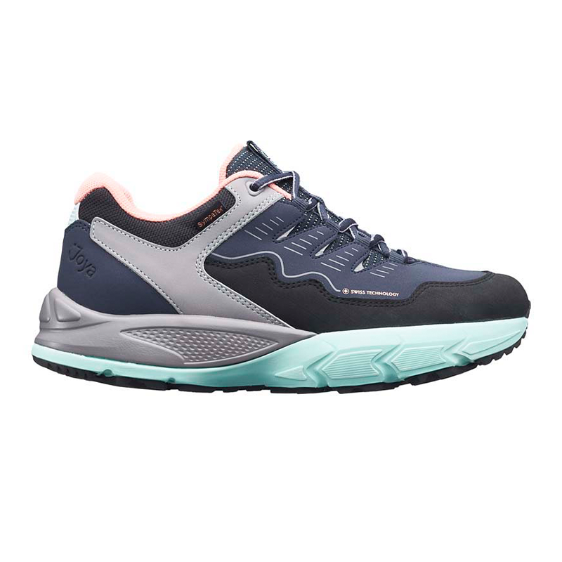 Cadore STX Wide Fit Women's Lace Up Leather Multi Colour Block Trainer