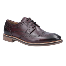 Load image into Gallery viewer, Bryson Standard Fit Men&#39;s Leather Brogue Lace Up Shoe
