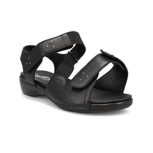Load image into Gallery viewer, Bronwen Dual Fit Women&#39;s Elasticated &amp; Velcro Dual Removable Extendable Strap Fastening Sandal
