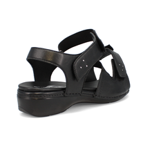 Load image into Gallery viewer, Bronwen Dual Fit Women&#39;s Elasticated &amp; Velcro Dual Removable Extendable Strap Fastening Sandal
