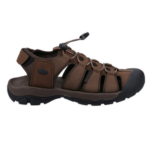 Load image into Gallery viewer, Peru Standard Fit Men&#39;s Bungee Fastening Closed Toe Sport Style Sandal
