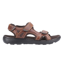 Load image into Gallery viewer, Carter Standard Fit Men&#39;s Leather With Double Touch Fastening Sport Style Sandal
