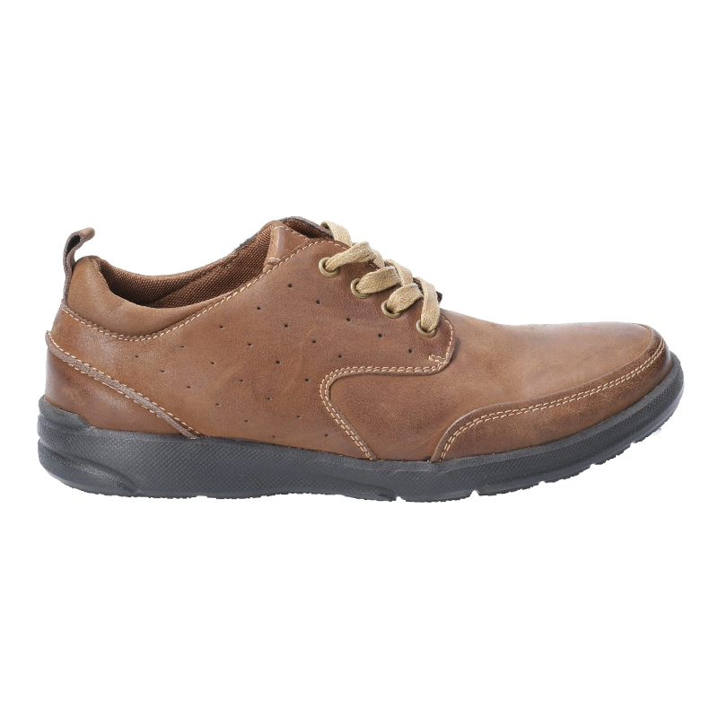 Apollo Wide Fit Men's Perferated Hole Detail Leather Shoe