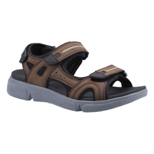 Load image into Gallery viewer, Castro Standard Fit Men&#39;s Synthetic Triple Strap Fastening Sport Style Sandal
